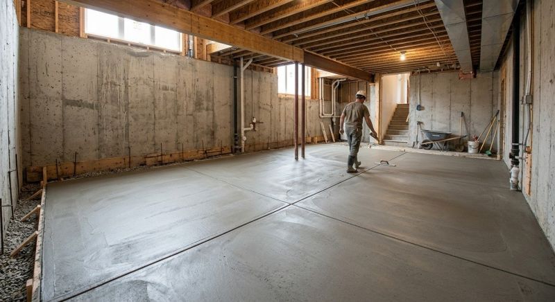 Basement Concrete Installation in Cornelia, GA