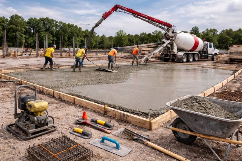 Commercial Slab Construction in Lula, GA
