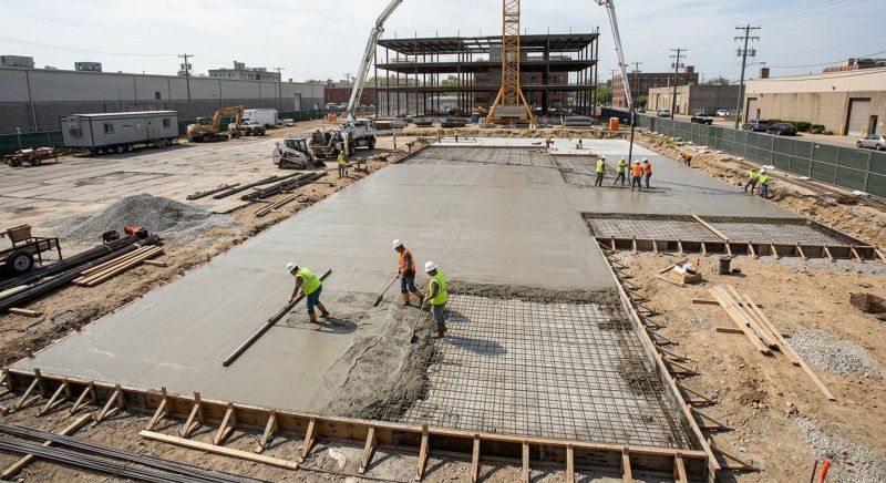 Commercial Slab Installation in Cleveland, GA