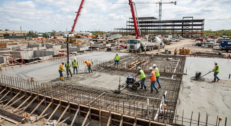 Commercial Slab Installation in Commerce, GA