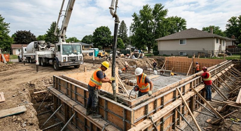 Foundation Wall Pouring in White County, GA