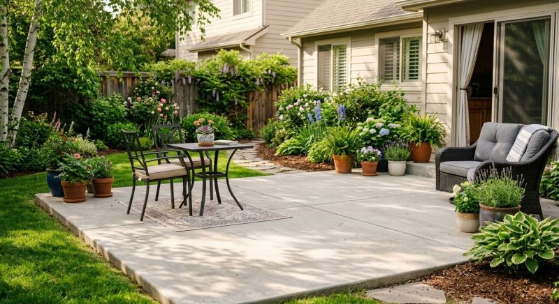 Concrete Patio Installation project example