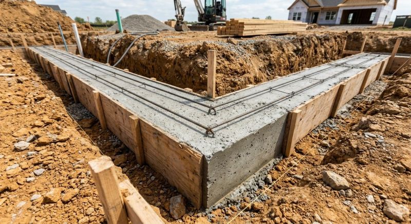 House Footing Construction in Gainesville, GA