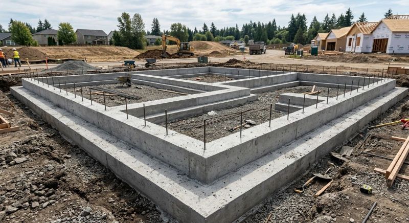 House Footing Construction in Gainesville, GA